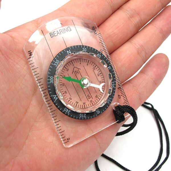 Transparent Portable Compass for Travel