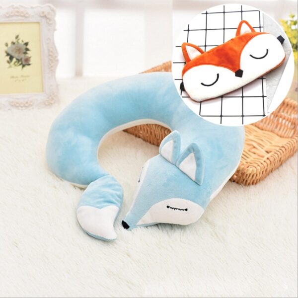 Lovely Fox Shaped Plush Travel Pillows - Image 3