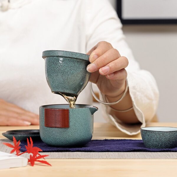 Ceramic Travel Tea Set - Image 5