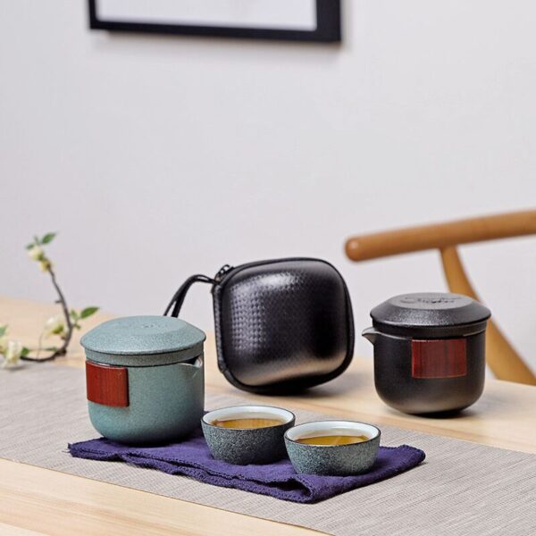 Ceramic Travel Tea Set - Image 3