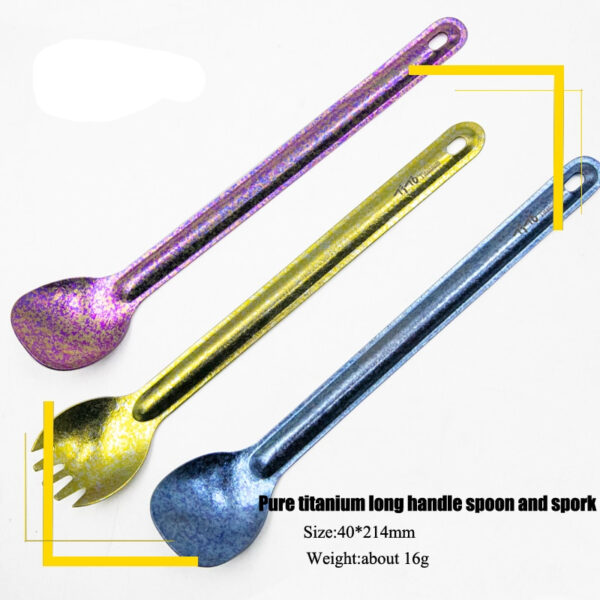 Travel Titanium Long Spork - Image 2