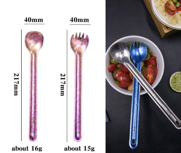 Travel Titanium Long Spork - Image 5