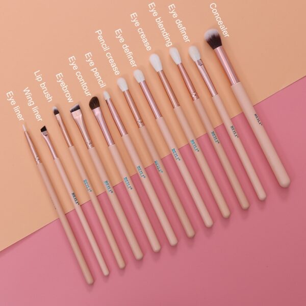 Travel Makeup Brushes Set 12 Pcs - Image 2