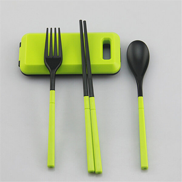 Portable Travel Plastic Dinnerware Sets - Image 6