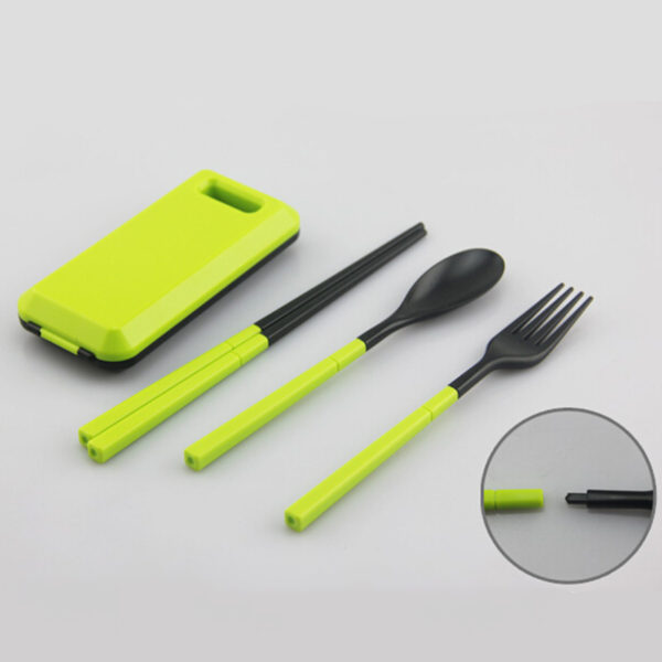 Portable Travel Plastic Dinnerware Sets - Image 5