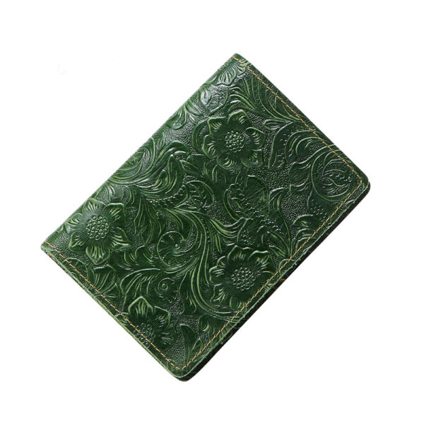 Genuine Leather Travel Passport Cover - Image 2